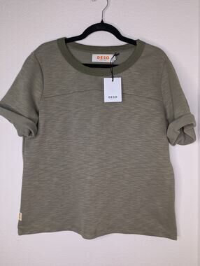 Deso Supply Co NWT Women's Kalmia Tee XL Lake Tahoe Heathered Green Basic